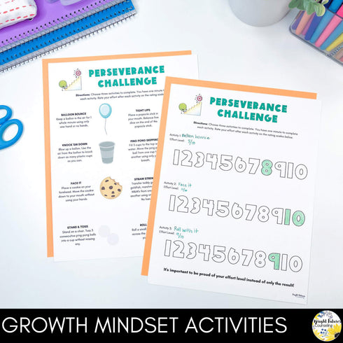 Growth Mindset Individual Counseling Curriculum | Strategies and Data Tracking